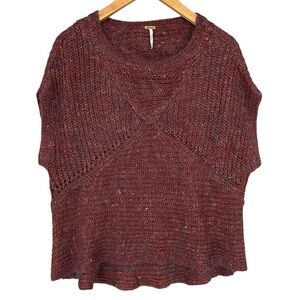 Free People Tatiana Short Sleeve Pullover Sweater
